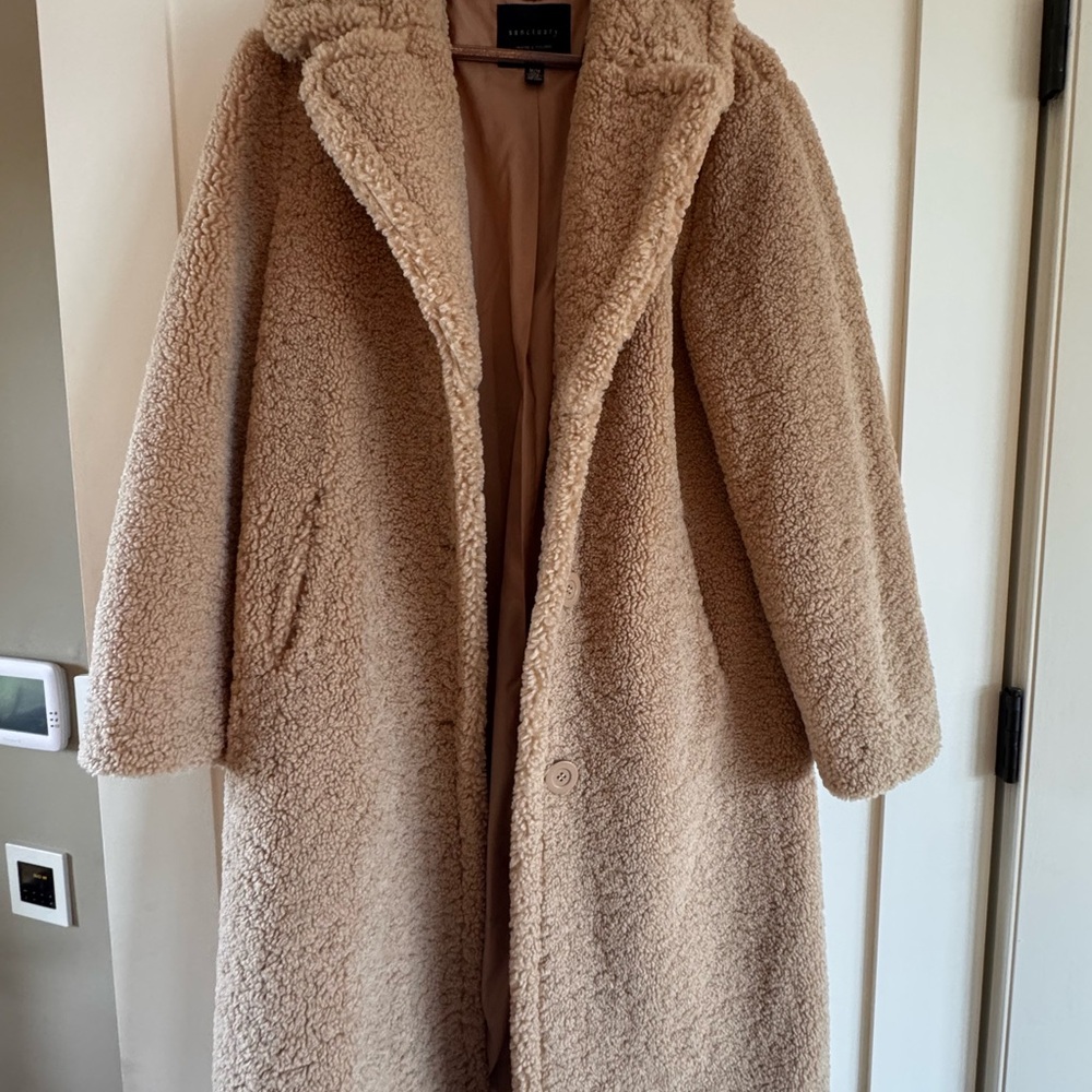 Sanctuary Warm Beige Teddy Jacket